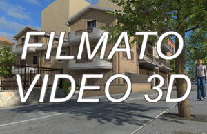 Render radiosity da grafica 3D di edificio bifamiliare. Progetto: geometra Oscar Roberto Guanciale - Rendering Avezzano (L'Aquila - Abruzzo)