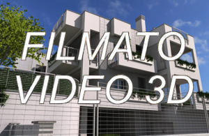 Render fotorealistico da grafica 3D di palazzina a Fontenuova. Progetto: architetto Andrea Maurer - Animazione 3D in Radiosity di una palazzina Fontenuova - Roma